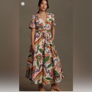 Anthropologie Katerina Button-front dress